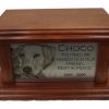 HS54 Cremation Urn shown in Alder with Cherry Finish and Satin Silver Face Plaque.